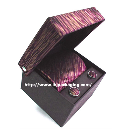 tie  box , hinged tie paper box,luxury tie box