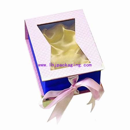 cosmetic box with pvc window  ,makeup box . lipstick box