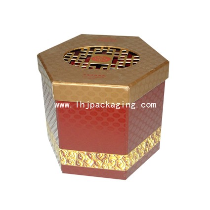 Hexagonal   box , set-up box , gift paper box, paper gift box   ,paper box